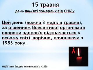День пам'яті померлих від СНІДу День пам'яті померлих від СНІДу